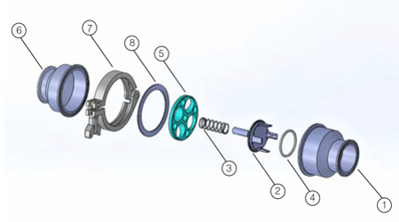 Picture for category Spring Check Valve Components